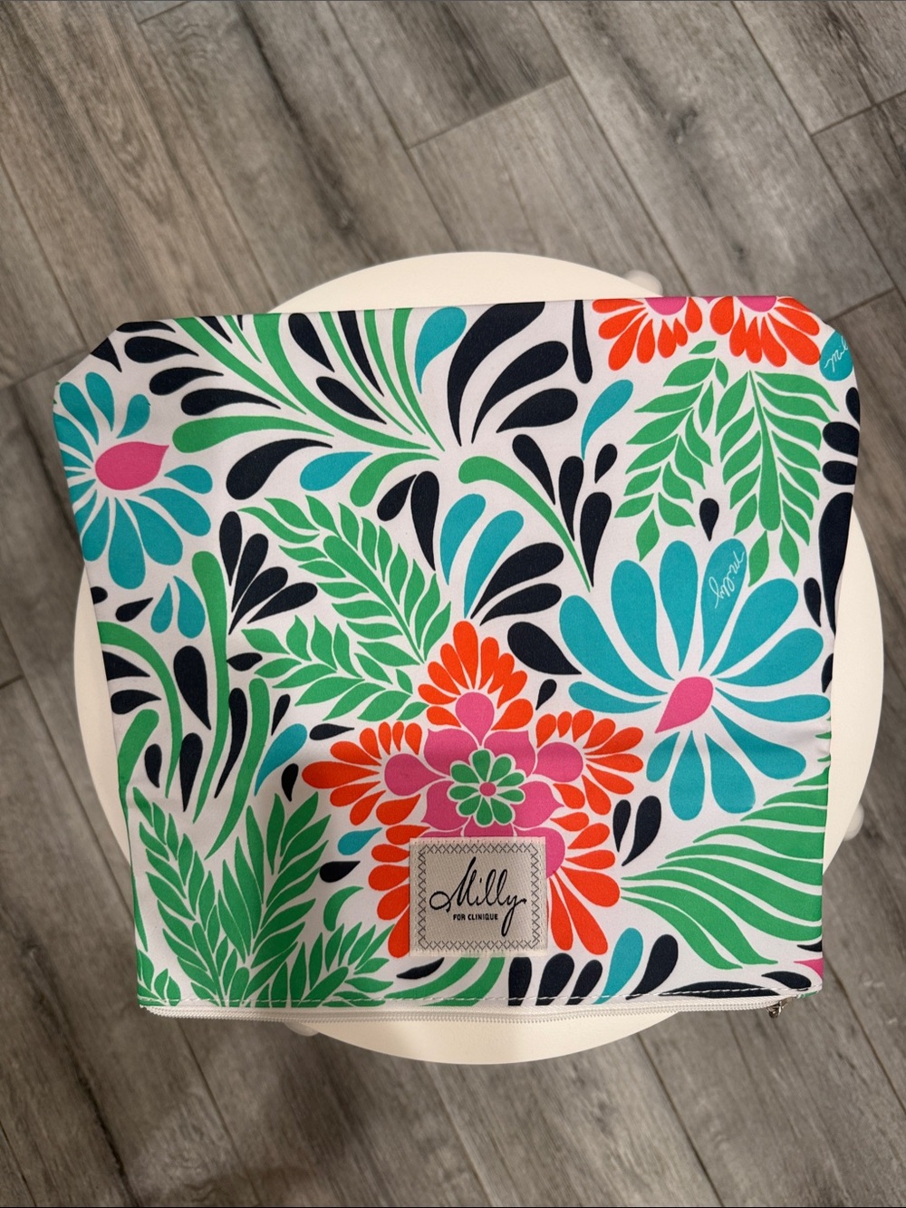 Milly for Clinique Bright Floral Multicolor Cosmetic Pouch